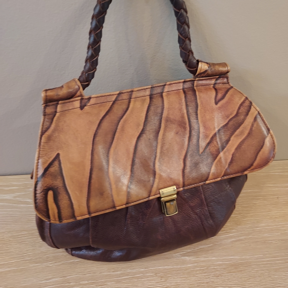Handmade  Brown Leather Women's Bag